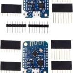 PAMEENCOS 2 pcs Wemos D1 Mini V3.0 Development Board ESP8266 V3.0.0 Wireless WiFi Internet Development Board Based ESP8266 CH340 CH340G for Nodemcu V2 4MB Flash  Electronics